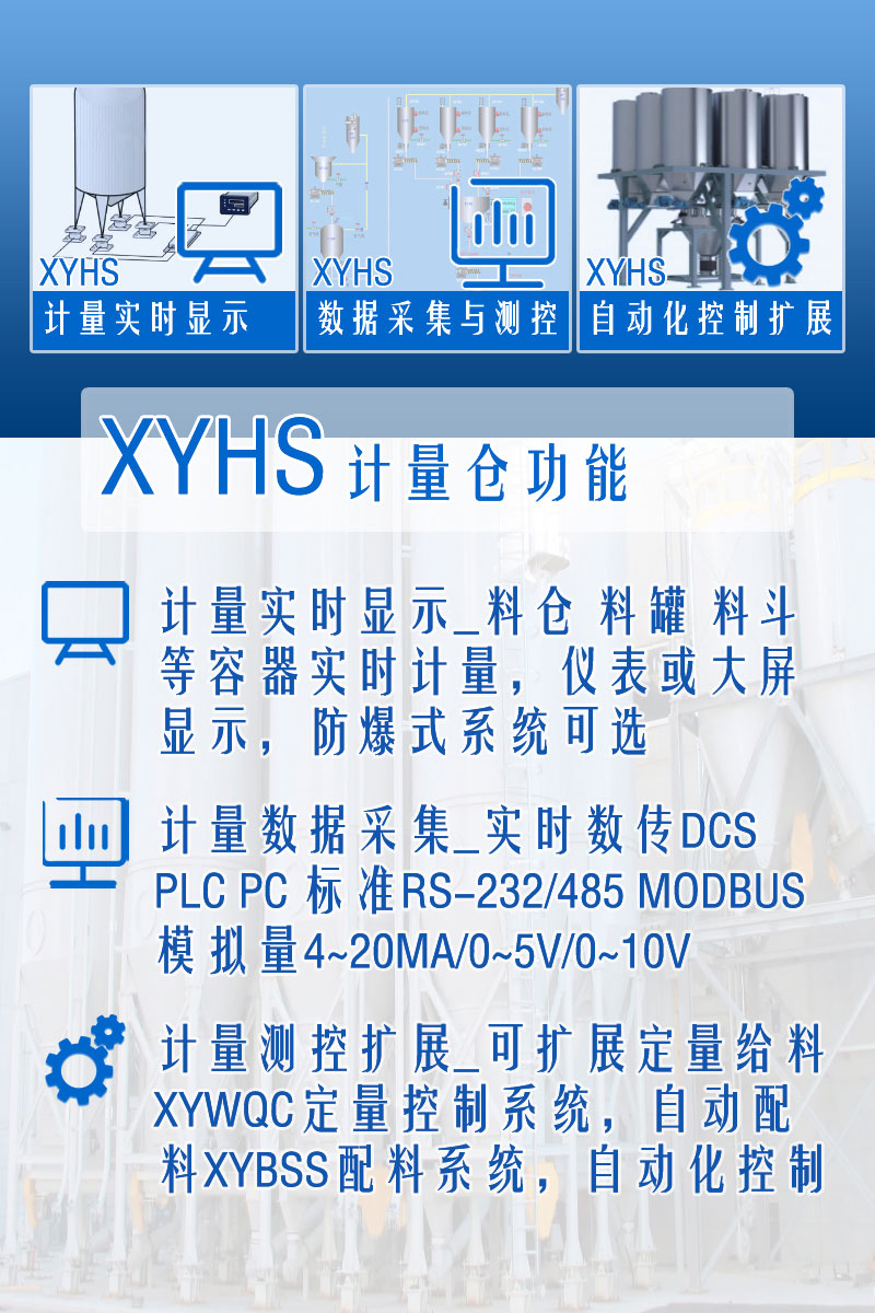 XYHS干粉砂漿筒倉秤_計量倉稱(chēng)重系統 功能