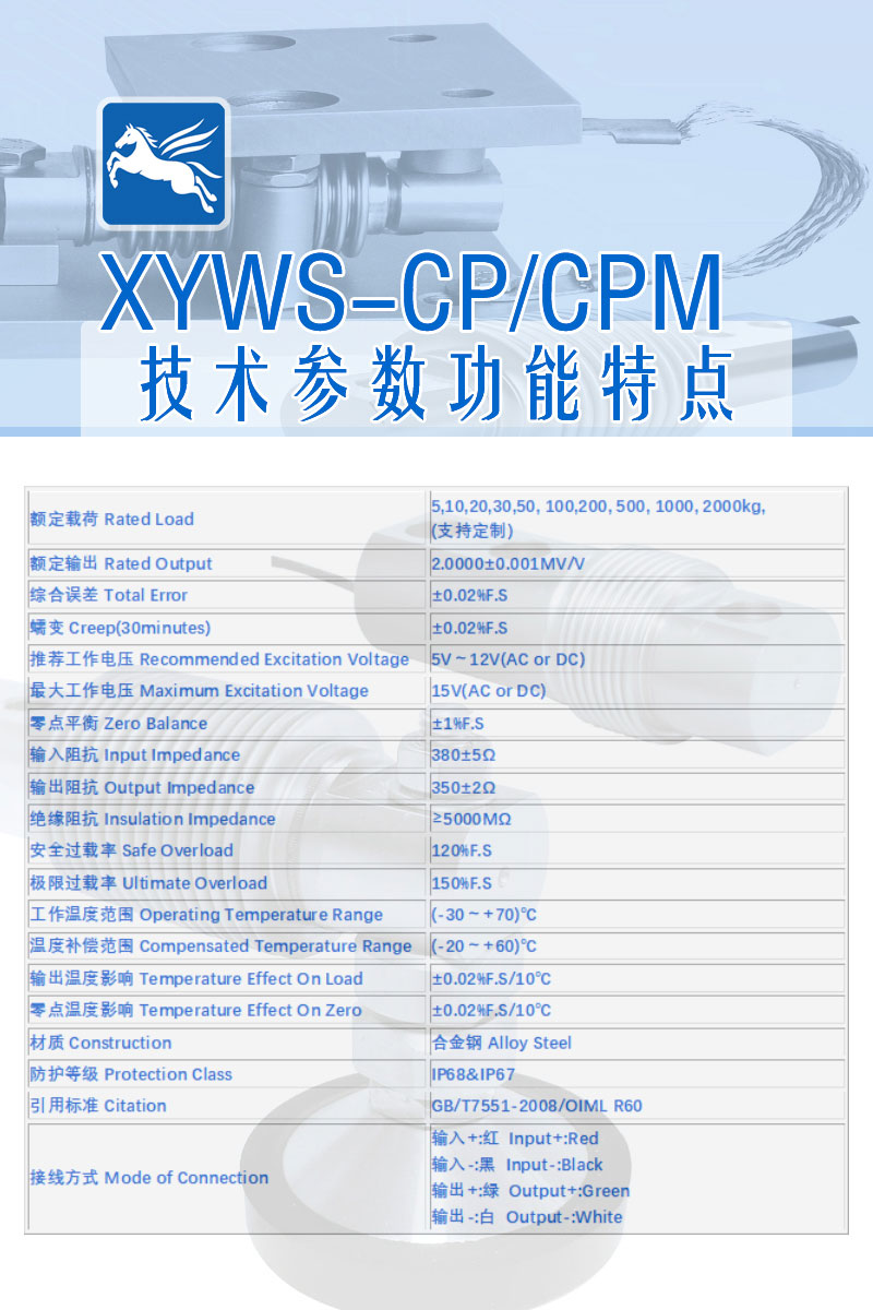 XYWS-CP 技術(shù)參數