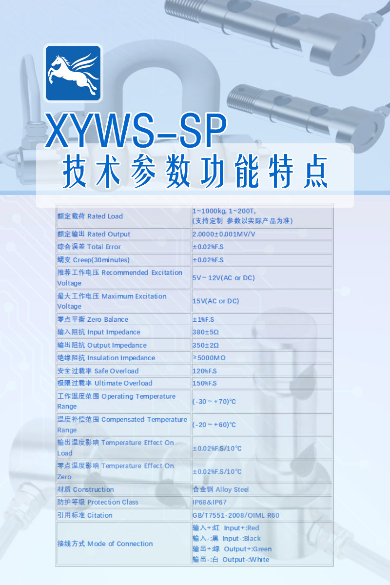 XYWS-SP 技術(shù)參數
